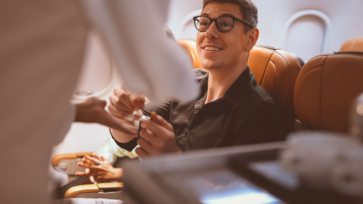Business class passenger